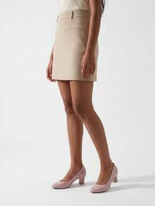 Zapatos de mujer de talla grande, de moda, cómodos y de tacón alto de alta gama - Desnudo - Ver 4