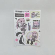 1/9 Sheets Korean Style Summer Cute Dessert Character Stickers, Scrapbook Diary DIY Decorative Stickers - Multicolor - View 11