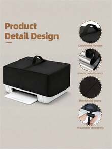 1Pc 3D Printer Waterproof Cover Universal Printer Dust Cover Reinforced Handle Printer Protective Sleeve With Drawstring Anti-Static Printer Cover Case - Durable, Easy To Clean Accessory For Home And Office Use - Multicolor - View 6
