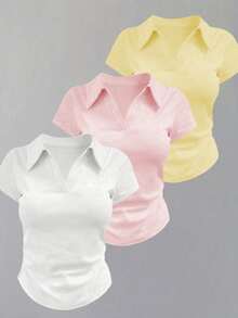 Women T-Shirts - 粉色 - 查看 1