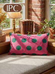 1/2pcs Polka Dot Print Pillowcase (Pillow Insert Not Included), Single-Sided Print, Soft & Breathable, Anti-Pilling, Skin-Friendly & Durable, 45*45/50*50/40*40CM, Home Decor, Suitable For All Seasons, Machine Washable, OEKO-TEX Certified - Multicolor - View 17