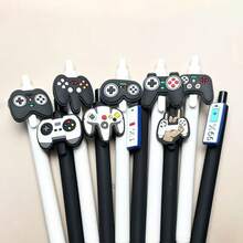 5pcs/10pcs Of Game-Themed Ballpoint Pens, Black And White Color Matching - Suitable For Office, Game Activities, Co-Worker Gifts - Event Giveaways - Sets - View 4