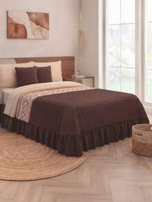 Home Elephant Double Quilt With Decorative Cushions - Redwood - View 4