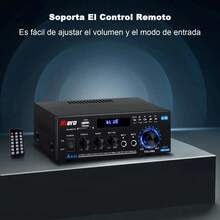 Amplificador USB Bluetooth Audio AK45 Mini Estéreo 2 Canales para Casa 80W RCA Radio FM Hzero - Tipo de Enchufe A USA (110-127V) - Ver 4
