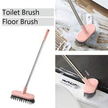Long Handle Cleaning Brush, Perfect For Bathroom Cleaning. Its Sturdy Bristles Effectively Remove Stubborn Stains. Designed For Convenient Use, Keeping Your Hands Clean. Ideal For Deep Cleaning Toilets. - A - View 8