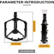 Mountain Bike Double-Sided Anti-Slip Spiked Aluminum Alloy Pedals, Wide Platform Design, Suitable For Bicycles - Multicolor - View 4