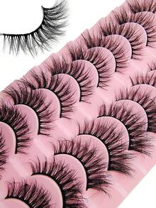 Asiteo 10 Pairs Natural Reusable Eye-Shaping Eyelid Tape, Easy To Wear, Suitable For Beginners Home Use, Daily And Party Makeup - Criss Cross lashes - View 5