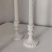 SILIKE LUFEI 1 buah Cetakan Silikon Tanah Liat Motif Garis Vertikal Romawi untuk Alas Lilin, Cocok untuk Membuat Lilin Resin, Plaster, Produk Aromaterapi, Dekorasi Rumah, dan Pajangan Silikon. - Cetakan dasar lilin bergaris Romawi - View 10