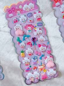 Cute 3D PP Bubble Stickers Peach Stickers Children Decoration Stickers Stress Relief DIY Stationery Stickers - Multicolor - View 11