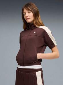 Puma Women's T7 Knit Jacket Without Hood 63687113 - Beige - View 1