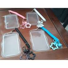 4pcs/1pc Transparent Card Holder Card Student Metro Campus Work ID Card INS Meal Card ID Card Protective Cover (Random Style) - Multicolor - View 11