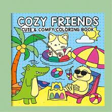 1pc, Painting Book Doodle Coloring Book, Animal Drawing Book Colored Pencil Drawing, Fun Coloring Book, Healing Scene Theme Coloring Book, Clear Thick Outline With Thick Non-Bleed Paper, Freely Match Colors To Enhance Artistic Aesthetic, Back To School Art Supplies Choice, Holiday Gift Idea, Home Leisure Painting Product - Multicolor - View 3