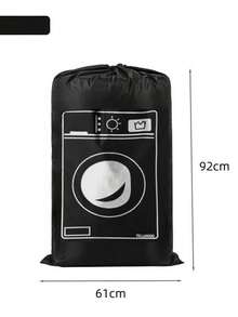 Large Capacity Drawstring Laundry Bag (Washing Machine Print) - Heavy Duty Durable, Suitable For Travel, Beach Bag, Camping, Portable Lightweight, Fashionable And Durable - Multicolor - View 14