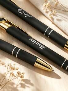 10/30/50pcs Customized Engraved Metal Ballpoint Pen Set With Touchscreen Stylus - Smooth Writing, Medium Tip, Suitable For Office, School And Art Projects, Company And School Custom Engraving - Sets - View 6