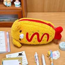 Niedliches Stifteetui in Form von frittierten Garnelen mit Reißverschluss. Großes Stifteetui für Schreibwaren, Schüler-Stiftebox, niedliches Design mit frittierten Garnelen, Schüler-Schreibwaren-Stiftebox, große Kapazität und kostengünstig, kann Stifte, Lineale und andere Schreibwaren aufbewahren. Geeignet als Geschenk für Schüler zum Schulanfang - Mehrfarbig - Übersicht 5
