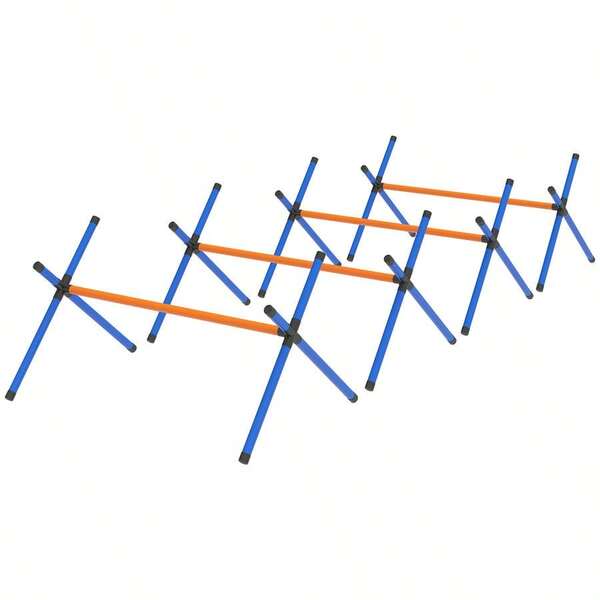 [Free Shipping]4 Pieces Dog Agility Equipment, Dog Agility Course Backyard Set With Adjustable Height Jump Bars And Carry Bag-XY274254