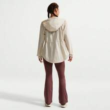 Nike One Waterproof Hooded Solid Color Comfortable Zip-Up Long Sleeve Jacket Women's - Champagne - View 6