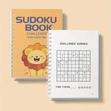 Set Buku Sudoku Lengkap untuk Usia 3 hingga 12 Tahun ke Atas dengan Empat Tingkat Progresif: Junior, Menengah, Mahir, dan Tantangan. Buku Bersampul Spiral dengan Teka-Teki Logika untuk Konsentrasi dan Pemahaman Angka. Pembelajaran Tanpa Layar, di Rumah dan Saat Bepergian. - Sudoku - View 12