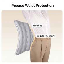 1pc Inflatable Seat Cushion, Thickened Lightweight Moisture-Proof Camping Pad, Press-Type Inflatable Lumbar Support Cushion, Portable Seat Heightening Pad, Foldable Backrest, Suitable For Outdoor Rest, Car Rides, Office Chairs - Multicolor - View 3