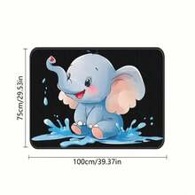 1pc/4pcs Car Floor Mats And Trunk Mat, Cute Cartoon Elephant Pattern, Suitable For Most Sedan, Truck, SUV Models, All-Weather Protection, Durable Material, Easy To Clean, Fashionable Car Interior Accessories, Perfect Gift For Parents And Loved Ones - Cartoon Elephant - View 14