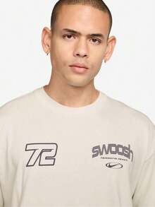 Nike Kaos Rajut Lengan Pendek Tanpa Kerah Pria AS U NSW TEE LSE SPEED AND SPO TIM3778-030 - Krem - View 3