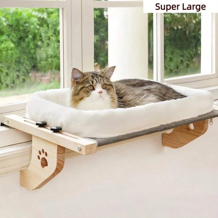 Cat Hammock Bedside Cat Bed Hanging Cat Bed Hanging Bed Windowsill Hammock Cat Frame Window Pet Cat Sunbathing - Cat's Paw Hammock - View 1