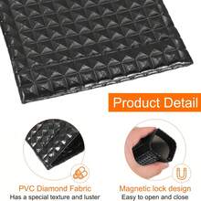 Stylish PU Fashion Glasses Pouch – Self-Closing Eyewear Bag – Portable PU Leather Case - Multicolor - View 8