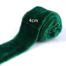 1 Roll Polyester Handmade Hand-Torn Frayed Edge Velvet Ribbon DIY Hair Accessories Bows Wedding Bouquet Gift Packaging Christmas Halloween New Year Wedding Birthday Party Decoration Ribbon - Raw-edged Ribbon - View 10