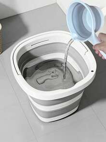 10L Thickened Foldable Portable Bucket, Multi-Purpose Storage Bucket, Suitable For Car Washing, Camping, Fishing, Home Cleaning And RV, Space-Saving Home Cleaning Tool - Multicolor - View 8
