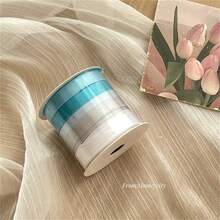 5 Colors/Roll Polyester Satin Ribbon, Gift Wrapping Floral Decorative Ribbon, Handmade Decoration Ribbon, Premium Chiffon Yarn Bouquet Floral Wrapping Ribbon, Birthday Gift Wrapping Ribbon, Birthday Decoration Balloon Ribbon - Multiple Styles - View 12