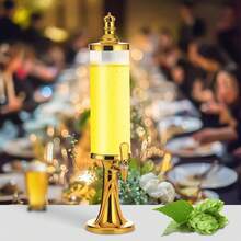 3 Liters Tower Beer Dispenser Beverage Beverage Ice Tube Tap Water Bar Party LED Lights Icicle - - Default - View 9