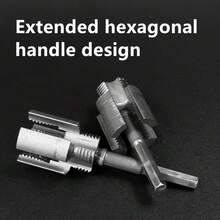 Metal PPR Water Pipe Thread Repair Tool - Integrated Inner/Outer Hole Opener, Electric Drill Type, 1/2" - DN15, 3/4" - DN20 Sizes, Essential For Water Pipe Repair | Threaded Pipe Repair | Durable Metal Construction, Plumbing Repair Tool - Style a - View 10