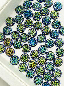 1 Pack 40pcs Round Resin Rhinestone Sequins DIY Clothing Accessories Shoes Hats Bags Hair Accessories Decoration - White - View 14