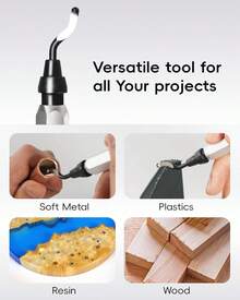 Voltrish 11-Blade Deburring Tool For 3D Printing, Premium High-Speed Steel Blades For Smooth Edge Finishing - Ideal For HVAC, Metal &Amp; Resin &Amp; Professional Conduit Reaming, 3D Printer Accessories - White - View 5
