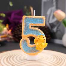 1pc Cute Little Yellow Duck Cartoon Candle Creative Handmade DIY Candle Birthday Party Cake Decoration 0-9 Candle - View 22