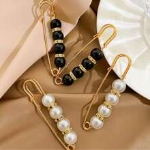 6pcs Waist Clip Brooches, Used To Fix Low-Cut Dresses To Prevent Exposure, Can Decorate Coats, Cardigans, Sweaters - Multicolor - View 7