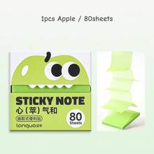1pc Fruit Themed Pull-Out Pearlescent Sticky Notes, Transparent Color Self-Adhesive Memo Tabs, For Marking Key Knowledge And Sort, First Day Of School - Multicolor - View 15
