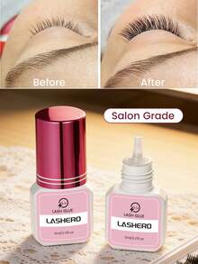 ProLash Professional Eyelash Extension Glue 5ml-10ml – 0.5-1s Ultra Fast Drying Strong Adhesion Low Odor Latex-Free Black Suitable For Sensitive Eyes Salon Grade 6-8 Weeks Long Lasting - White - View 8