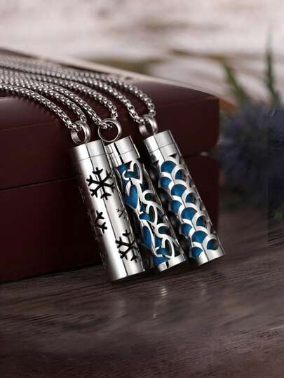 1PC New Stainless Steel Jewelry Aromatherapy Diffuser Pendant Necklace With 10pcs Pads Hollow Out Flower Love Open Locket Aroma Perfume Essential Oil