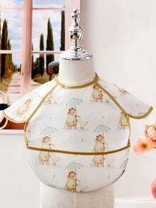 1PC Baby Bibs,Infant Toddler Feeding Bib With Food Catcher,Easy Clean & Washable - Multicolor - View 12