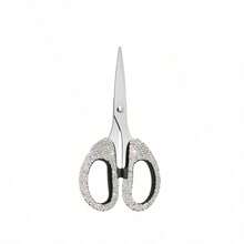 1pc Shiny Rhinestone Mini Scissors, Sewing Scissors, Small Office Home Portable Stainless Steel Paper Cutting Scissors For Opening Packages, Trimming Bangs, Thread, Fabric, School Scissors, Sewing Tool Accessories, Rhinestone Handicrafts - Multicolor - View 17