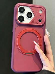 Luxury Armor Shockproof Lens Protection Phone Case Compatible With IPhone 17 Pro Max 17 Pro 17 16 Pro Max 16 Pro 16 15 14 13 Pro Max Cases Anti-Fall Protective Shockproof Cover - Cherry Red - View 2