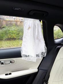 1件裝汽車窗簾 吸盤式後窗遮陽簾 可愛蝴蝶圖案 防曬車窗簾 - A - 查看 2