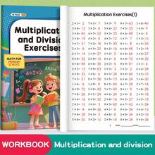 1pc, 9x9 Multiplication And Division Practice Workbook, Math Specialized Training, Multiplication Table Book, Calculation Book, Multiplication And Division Specialized Practice Exercise Book, Complete 9x9 Multiplication Mental Math Question Bank, Strengthen Arithmetic Calculation Ability, Great Gift For Holidays, Essential Math Workbook For Back To School Season, Dedicated Exercise Material For Home Calculation Ability Consolidation. - Multicolor - View 1