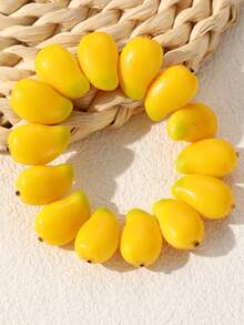 NAIZHU 1/2pcs Fashion Creative Colorful Y2K Dopamine Resin Fruit Necklace Strawberry Apple Necklace Daily Party Accessory - Multicolor - View 23