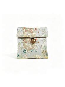 Tas Tangan Serut Bordir Vintage, Dompet Perhiasan Vintage dengan Kancing Bunga Delima, Tas Clutch Kecil Bordir, Tas Penyimpanan Multifungsi Wanita, Tas Penyimpanan Perhiasan Bordir, Dompet Koin, Tas Ember Ibu dengan Bordir Tali Serut, Dapat Digenggam/Digantung di Pergelangan Tangan, Praktis untuk Penyimpanan Kartu, Koin, dan Barang Kecil Sehari-hari, Gaya Vintage Cocok untuk Berbagai Pakaian - MultiWarna - View 17
