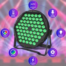Set Of 4 LED Par Lights (Model 64) With Remote Control, DMX And Sound Activation: Light Bath Lights For Weddings, Parties, DJ Shows And Bar Events. - Black - View 3