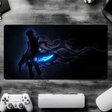 <Solo Leveling>Large Extended Gaming Desk Mat, Shadow Monarch Sung Jinwoo Anime Mouse Pad, Washable Computer Desk Accessory, Arise Manga Peripheral Gaming Scene Decor - Black - View 9