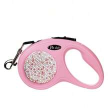 1 dây xích chó thú cưng rút tự động màu hồng cổ điển 3m/5m đính đá rhinestone, phù hợp đi dạo, leo núi, du lịch và hoạt động ngoài trời cho chó cỡ nhỏ đến trung bình, dễ cất giữ và quản lý, đồ dùng cho chó - Nhiều màu - Xem 13