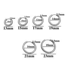 3pcs 8-18mm Stainless Steel Ear Hoop Gold Color Earring For Women Men DIY Jewelry Making Earring Punk Hiphop Piercing Accessory - Multicolor - View 4